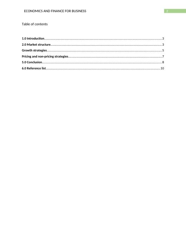 Comparison between McDonalds and Hungry Jacks - Economics and Finance ...