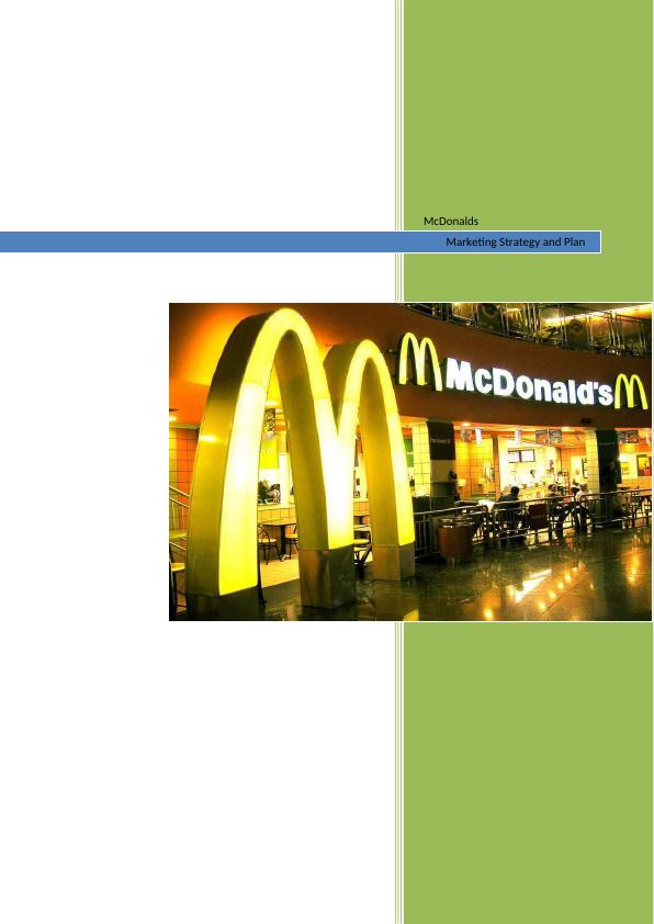 McDonald's Marketing Strategy and Plan Analysis_1