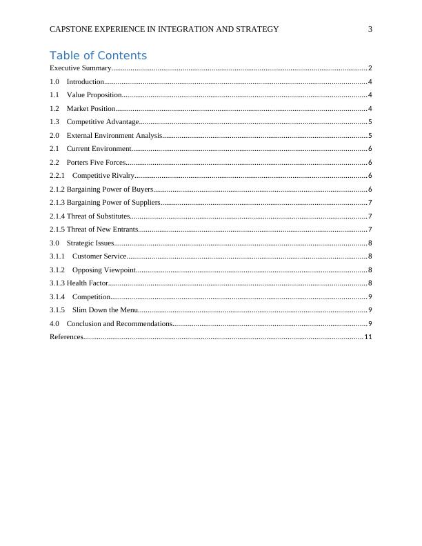 McDonald's Strategic Analysis Porters Five Forces and