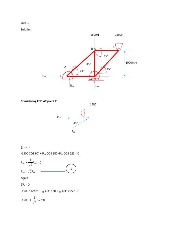 Mechanics And Engineering Solved Problems - Desklib