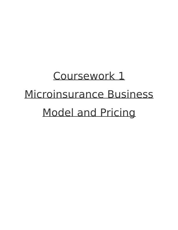 micro insurance business plan