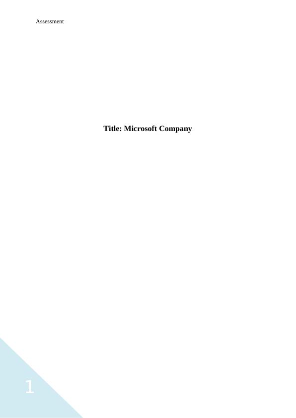 Microsoft Corporation: Innovating the Future of Technology_1