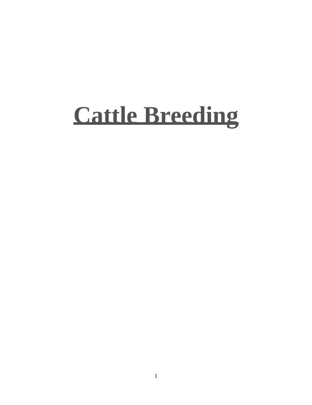 cattle breeding business plan pdf