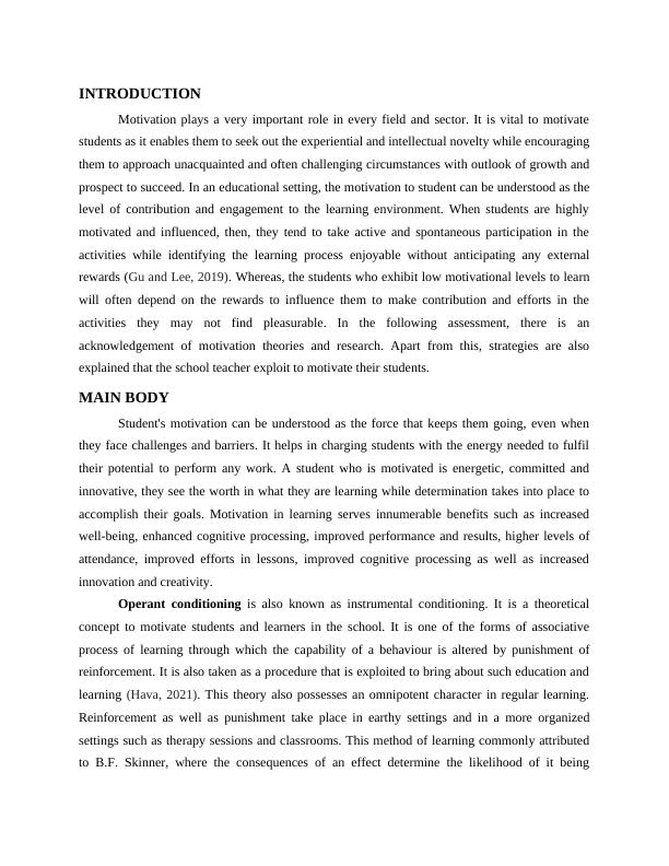 research paper about motivating students