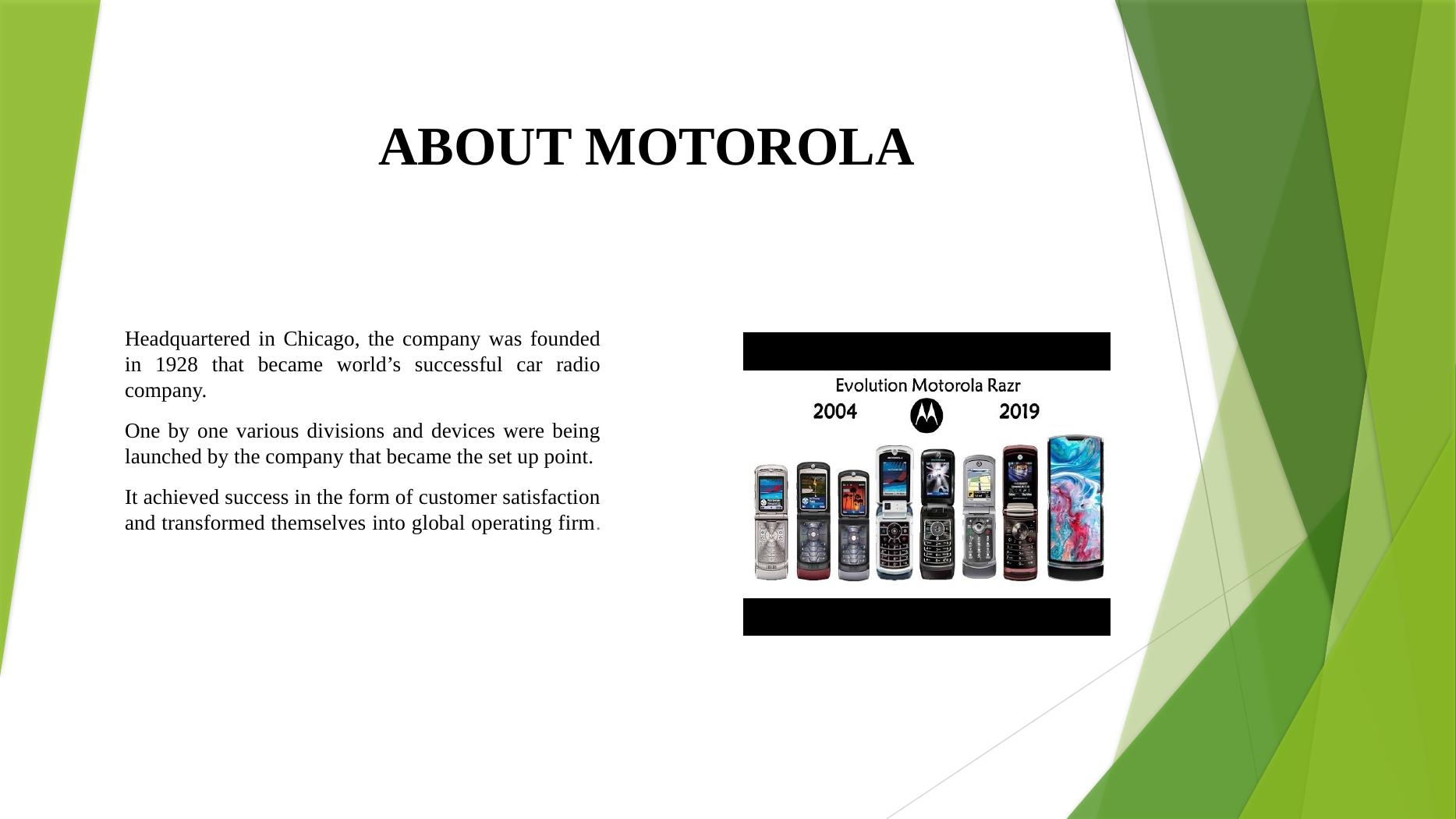 six sigma motorola case study