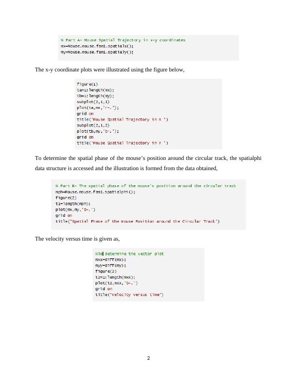 Mouse Data Analysis for Bioengineers
