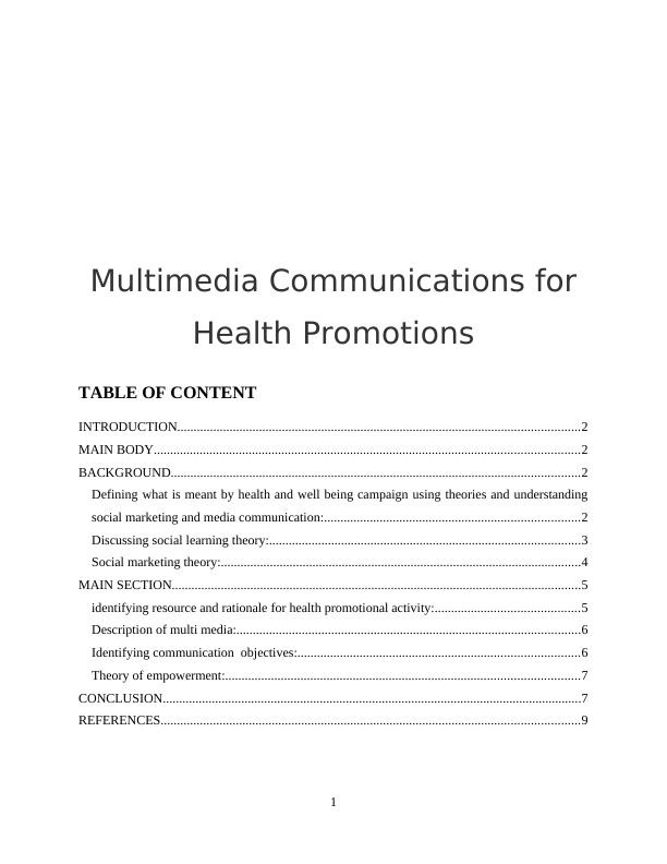 Multimedia Communications for Health Promotions_1