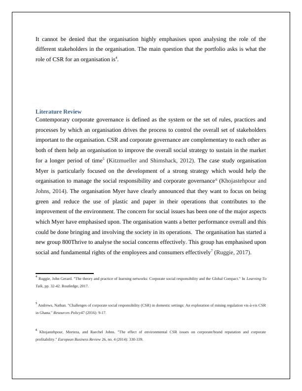 CSR and Corporate Governance Case Study of Myer Australia_3