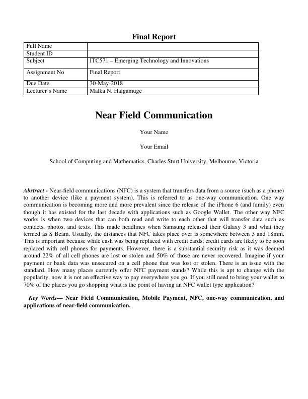 Near Field Communication: Advantages, Disadvantages, and Applications