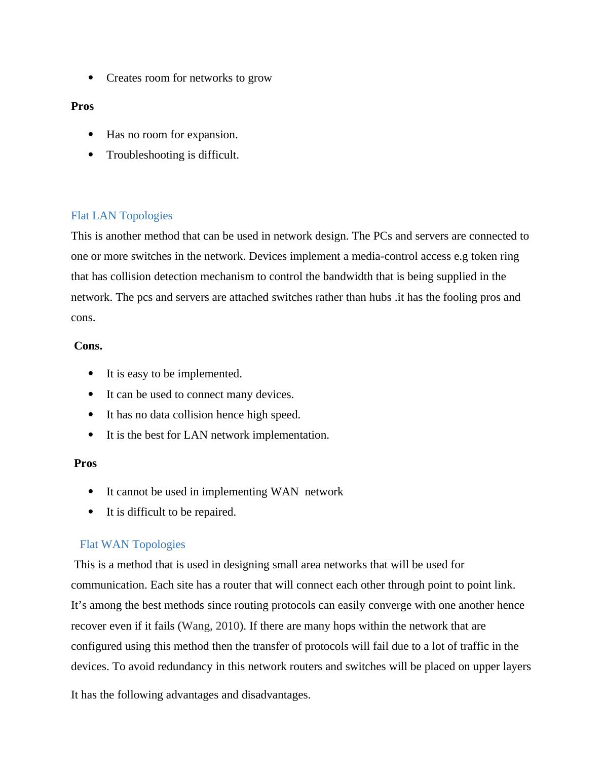 Network Design Stages, Topologies, and Methods