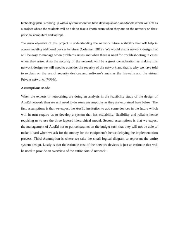 Network Infrastructure Design for AusEd Institution Desklib