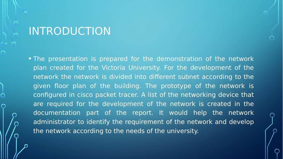 Network Plan for Victoria University: Subnet Plan and IP Address Plan_2