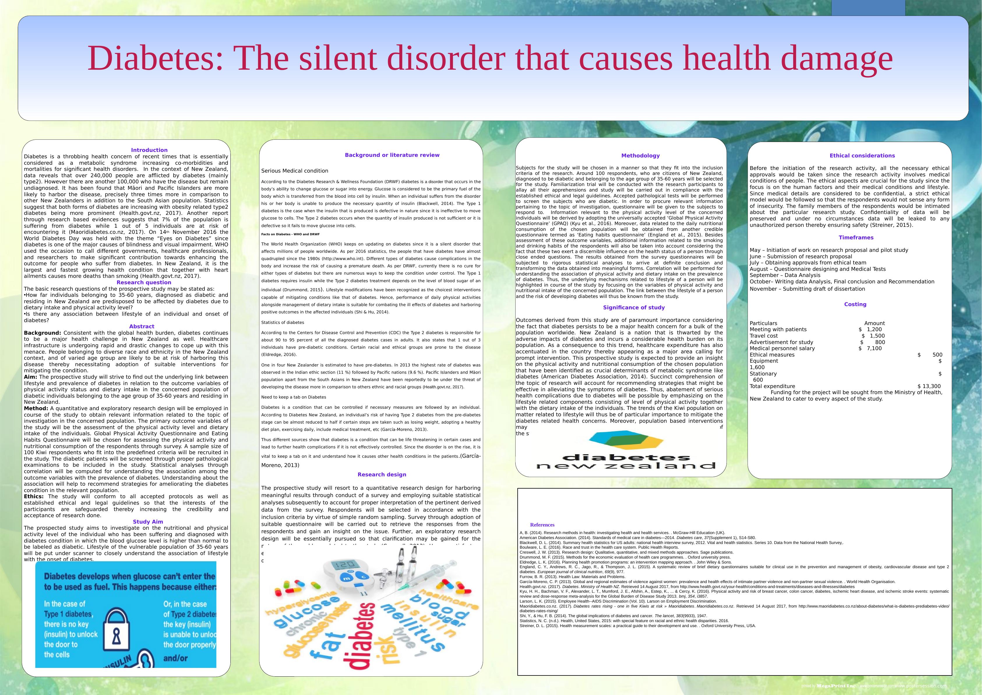 Diabetes: The Silent Disorder and Its Association with Lifestyle Factors in New Zealand_1
