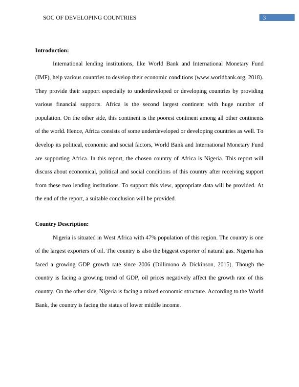 Social, Political and Economic Conditions of Nigeria: Impact of World Bank and IMF_4