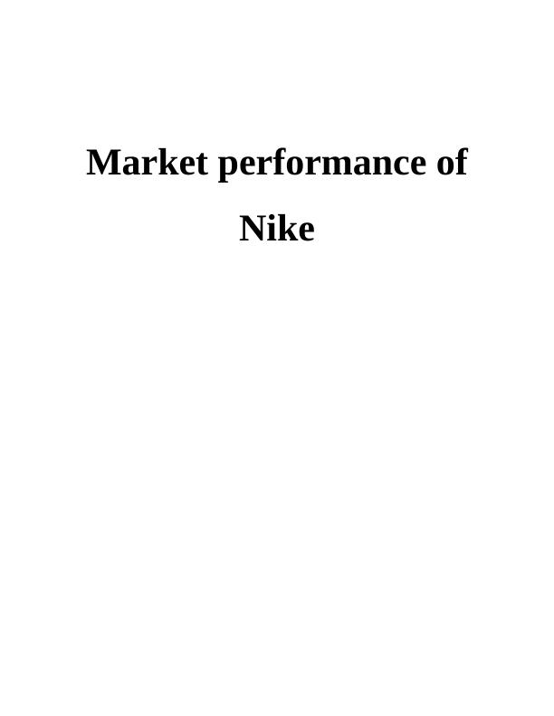 Market Performance of Nike_1