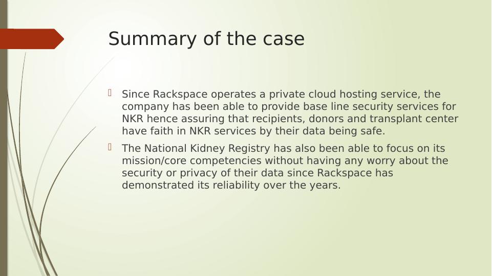 National Kidney Registry's Data Hosting and Infrastructure Outsourcing to Rackspace_3