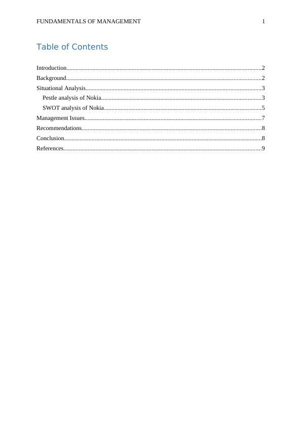 Challenges Faced by Nokia: A Management Perspective