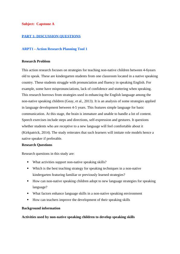 Strategies for Teaching Non-Native Children to Speak English: An Action Research_1