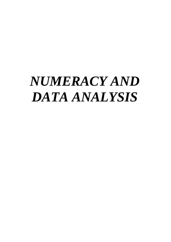 Numeracy and Data Analysis - Solved Assignments and Study Material_1