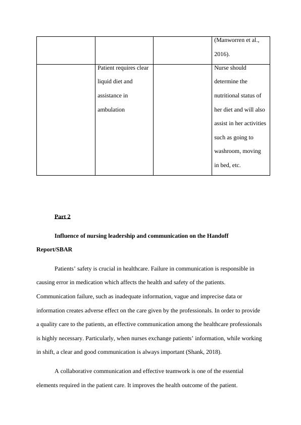 Influence of Nursing Leadership and Communication on Handoff Report/SBAR_3
