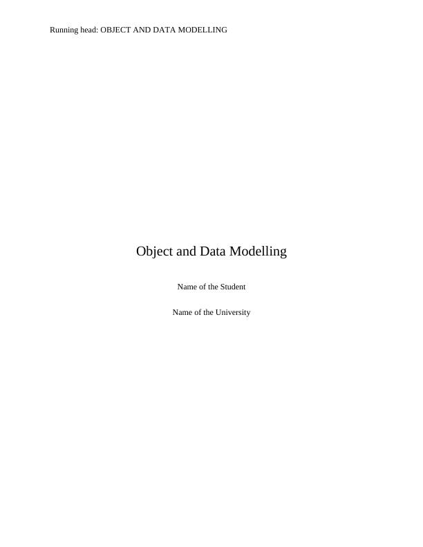 Object and Data Modelling: Functional and Non-Functional Requirements, Use Case Modeling, UML Domain Model Class Diagram, Activities of SDLC_1