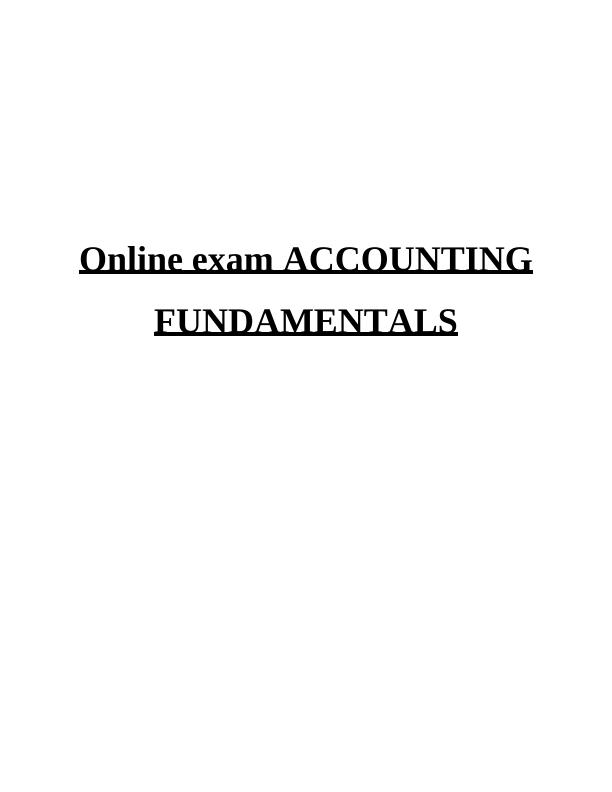 Online Exam Accounting Fundamentals - Desklib_1