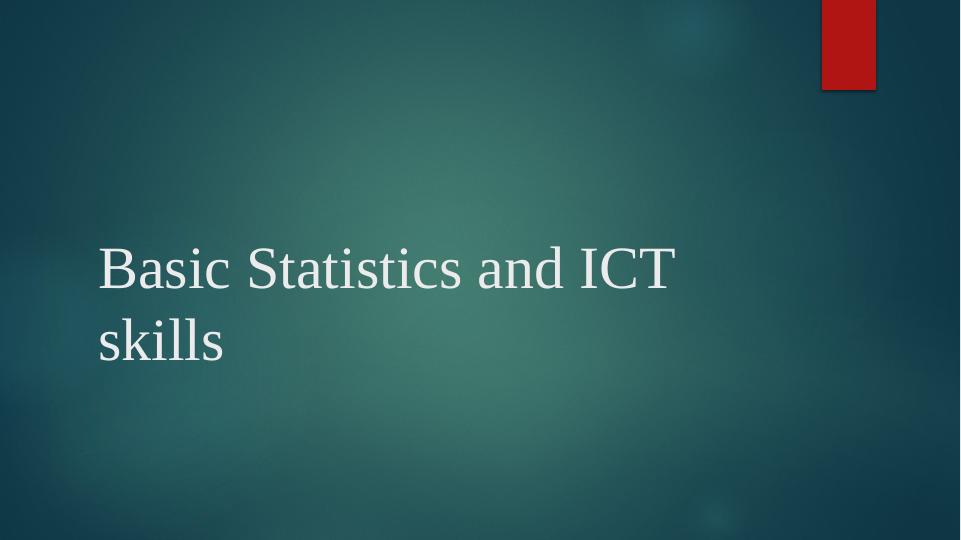 Advantages and Disadvantages of Online Learning - Basic Statistics and ICT Skills_1