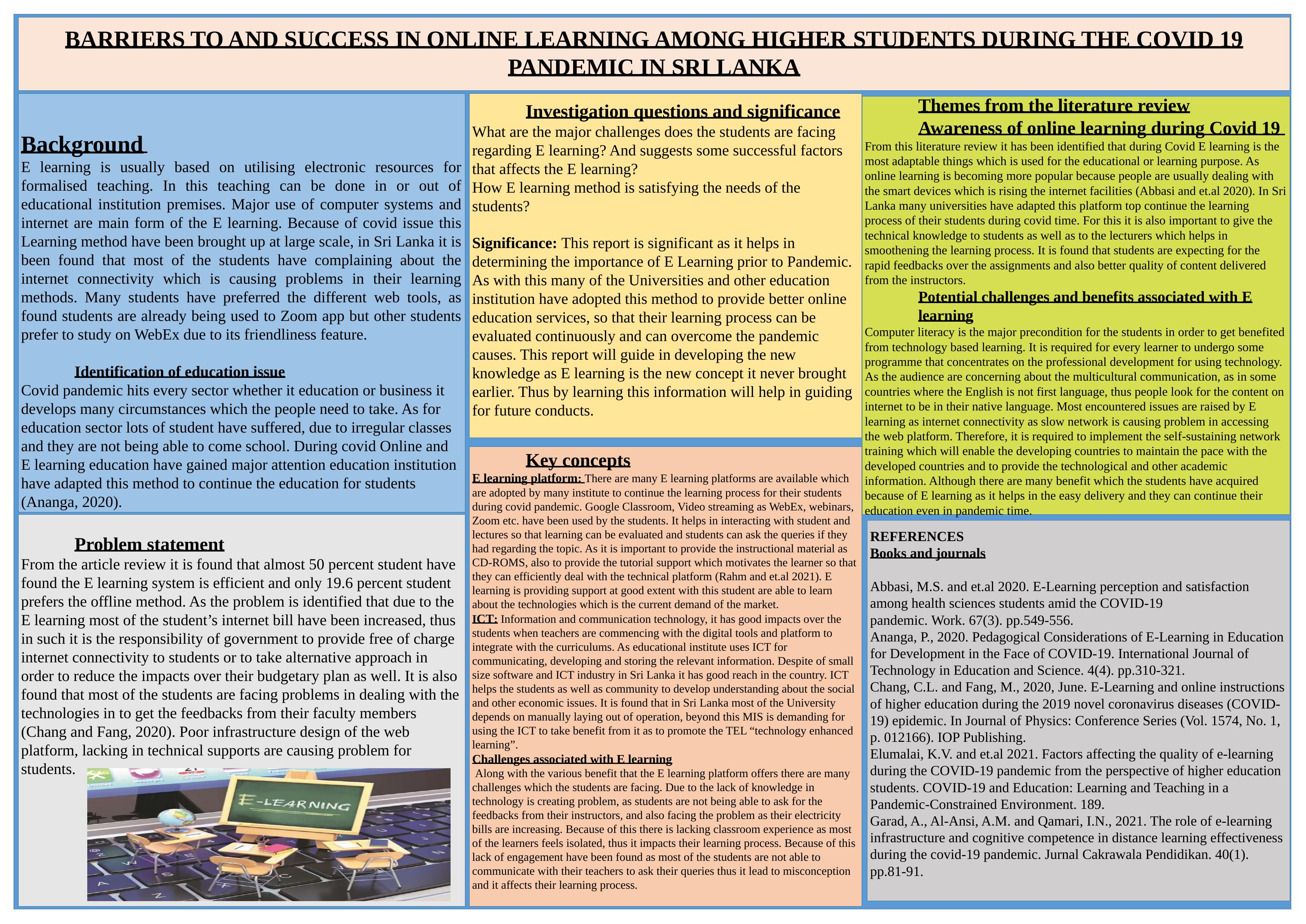 Barriers and Success in Online Learning for Higher Students in Sri Lanka during Covid-19 Pandemic_1