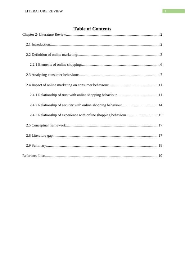Impact of Online Marketing on Consumer Behaviour: A Literature Review_2