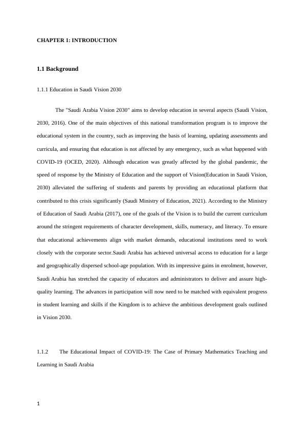 Online Teaching and Learning of Primary Mathematics in Saudi Arabia: A Study on the Impact of COVID-19_3