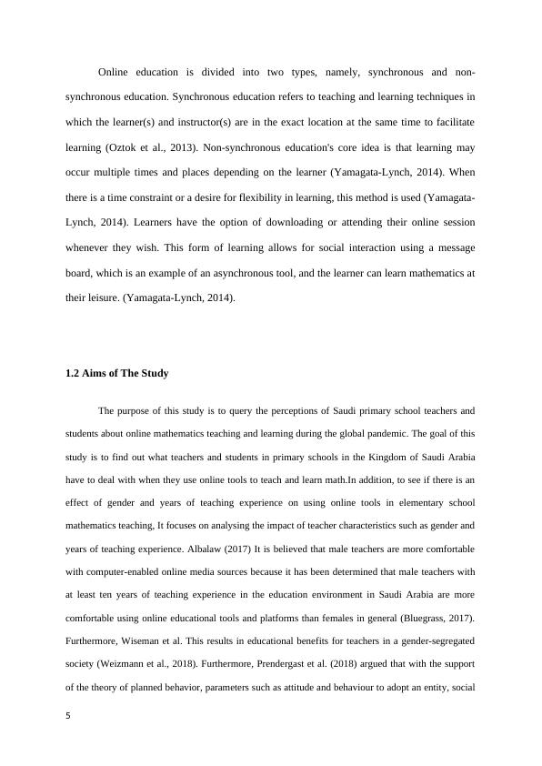 Online Teaching and Learning of Primary Mathematics in Saudi Arabia: A Study on the Impact of COVID-19_7