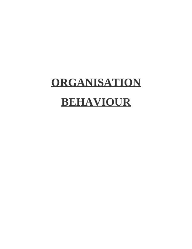 Organisation Behaviour: Influence of Culture, Politics, and Power on Motivating Individuals and Teams to Achieve Goals_1