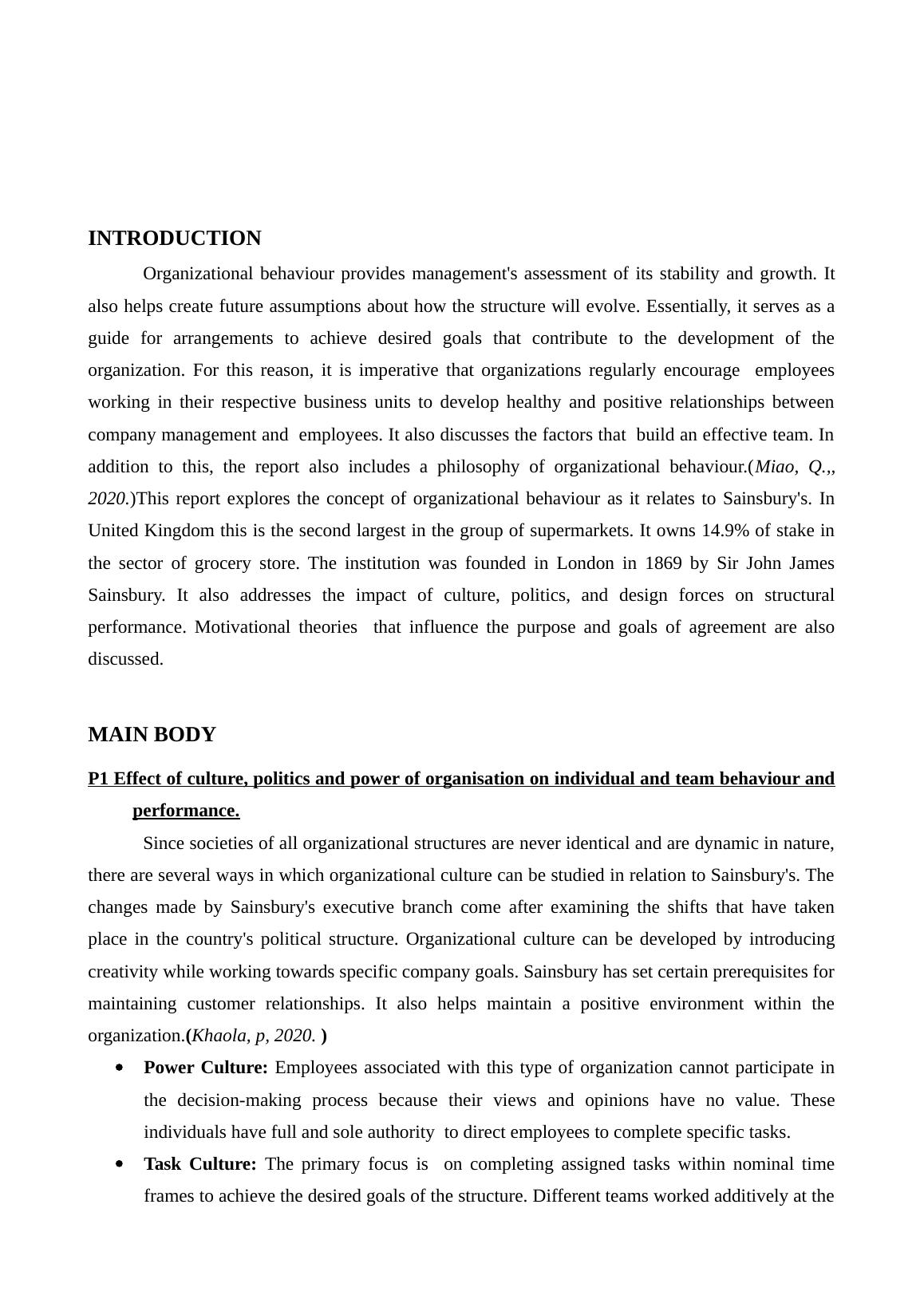 unit 12 organisational behaviour assignment