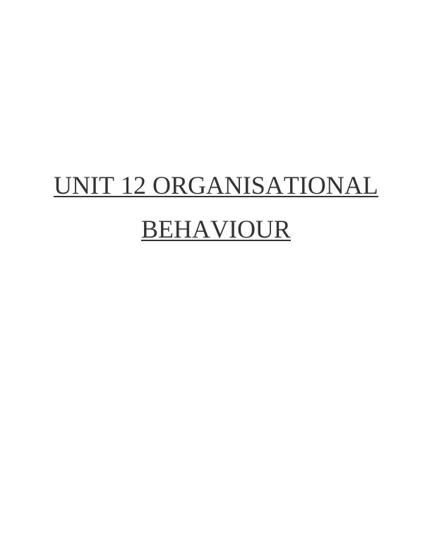 Organisational Behaviour and Teamwork in TESCO_1
