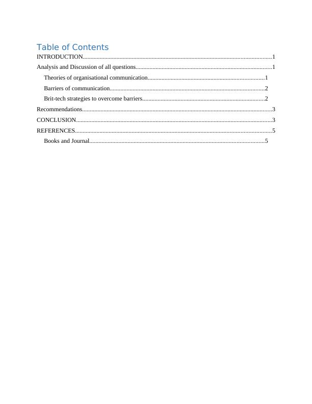 case study for organisational communication