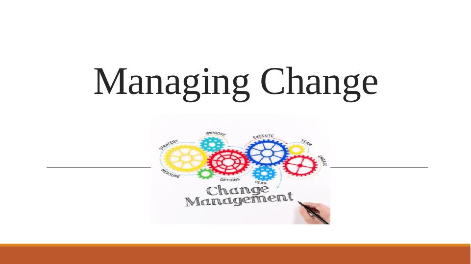 Managing Change in Organisational Design: Role of HR and Types of Change