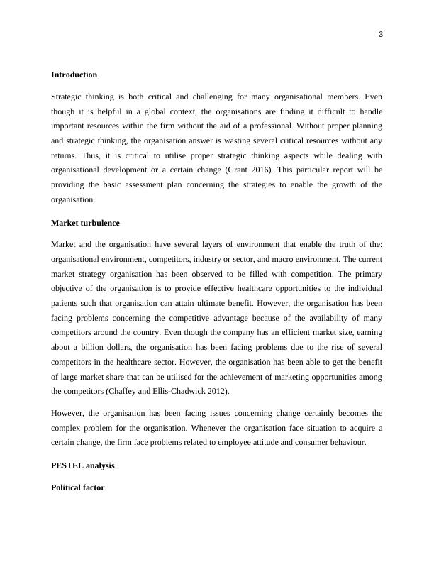 Assessment Plan for Organisational Development Strategies - Desklib