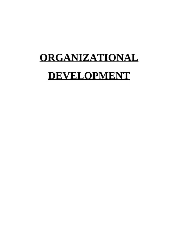 case study on organizational development in india