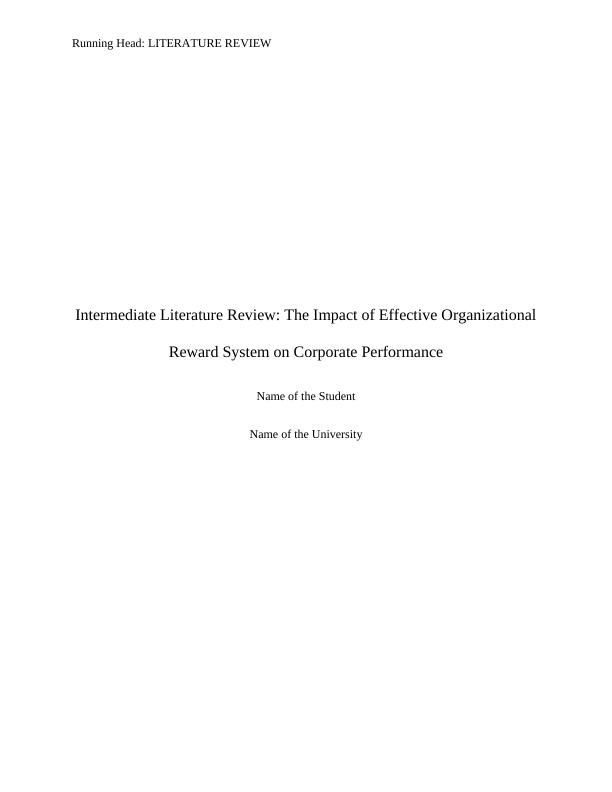 The Impact of Effective Organizational Reward System on Corporate Performance: Literature Review_1