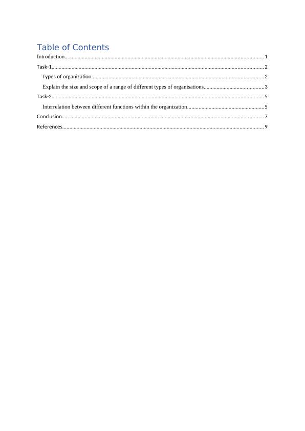 Organizational Structure Analysis - Types, Functions and Interrelation