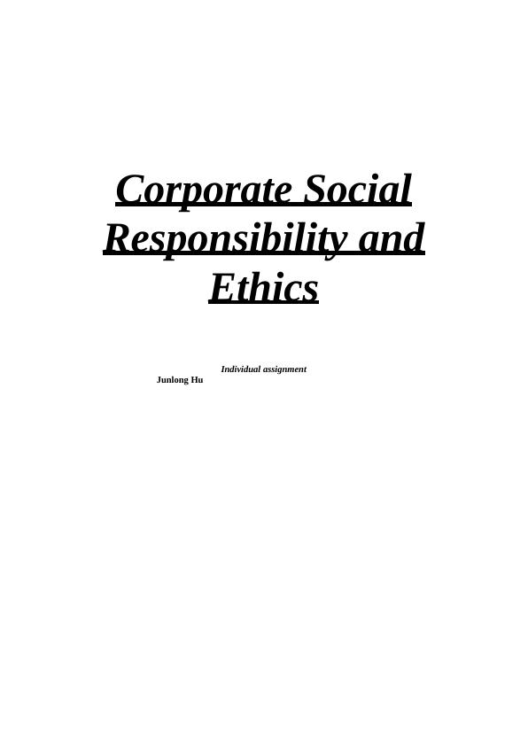 Corporate Social Responsibility and Ethics in Patagonia: A Case Study_1