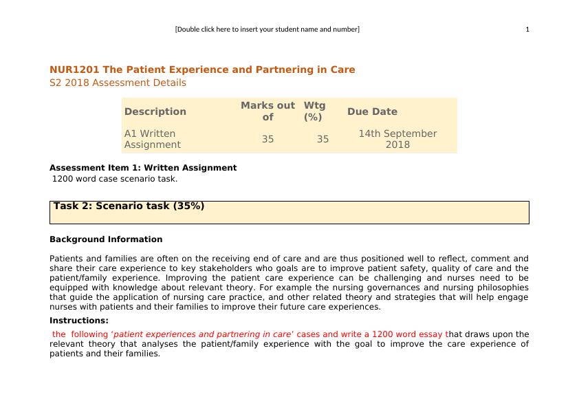 Improving Patient Care Experience: Theories and Frameworks_1