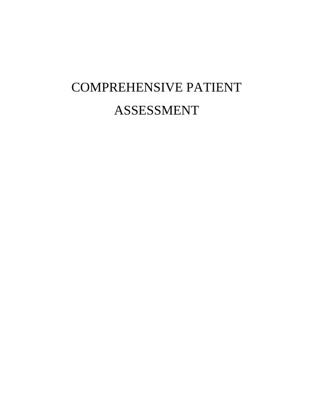 case study on health assessment