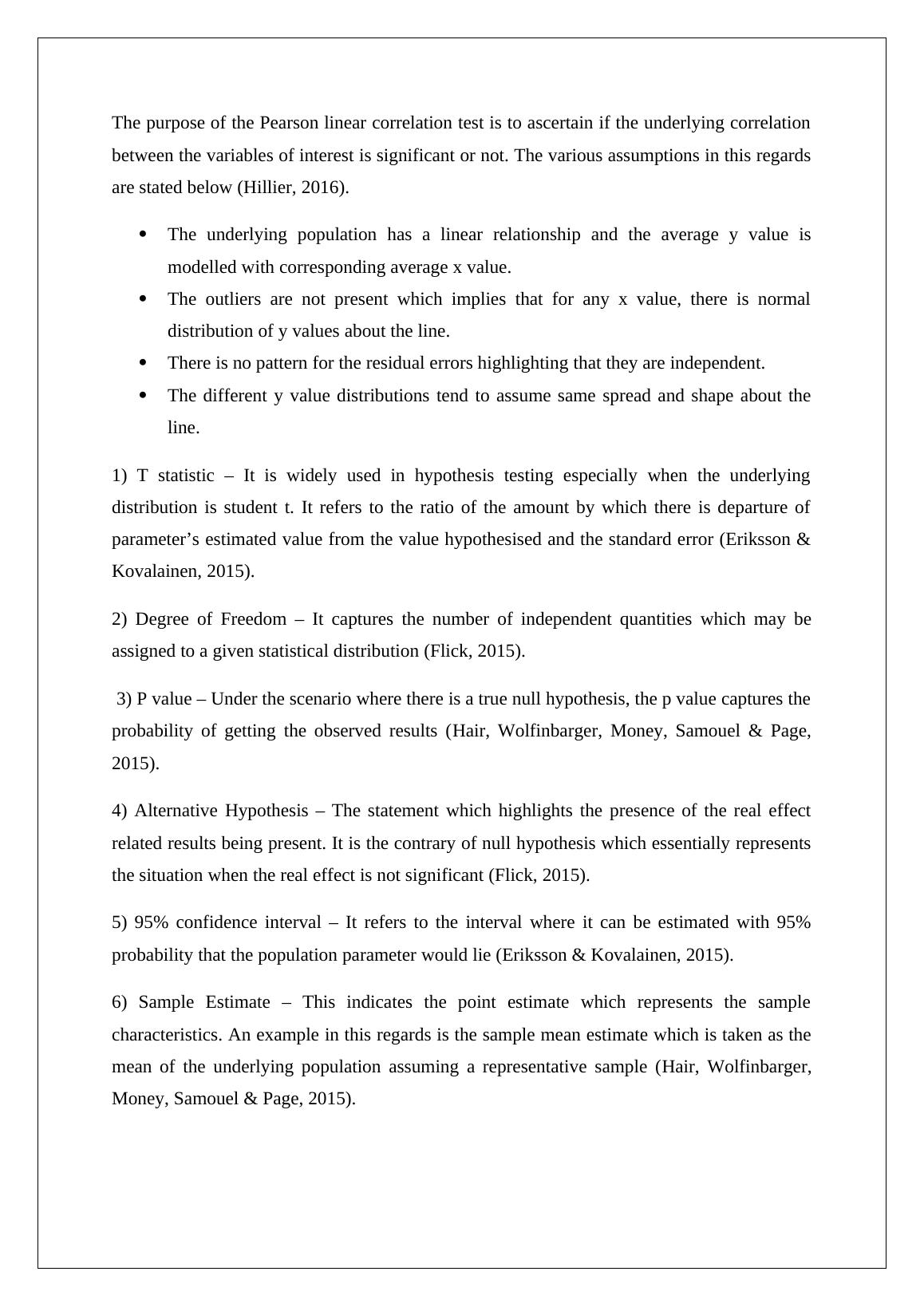 Pearson Linear Correlation Test Assumptions and Key Concepts