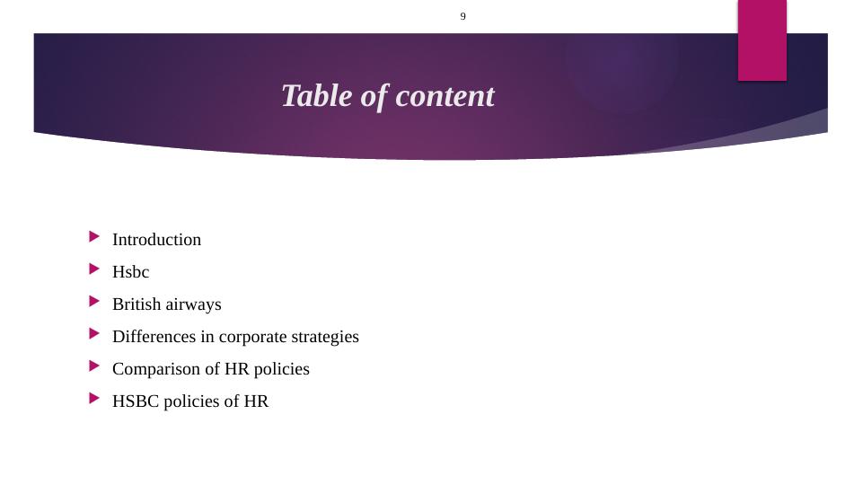 People Management Report for HRM: A Comparison of HR Policies and Corporate Strategies of HSBC and British Airways_2