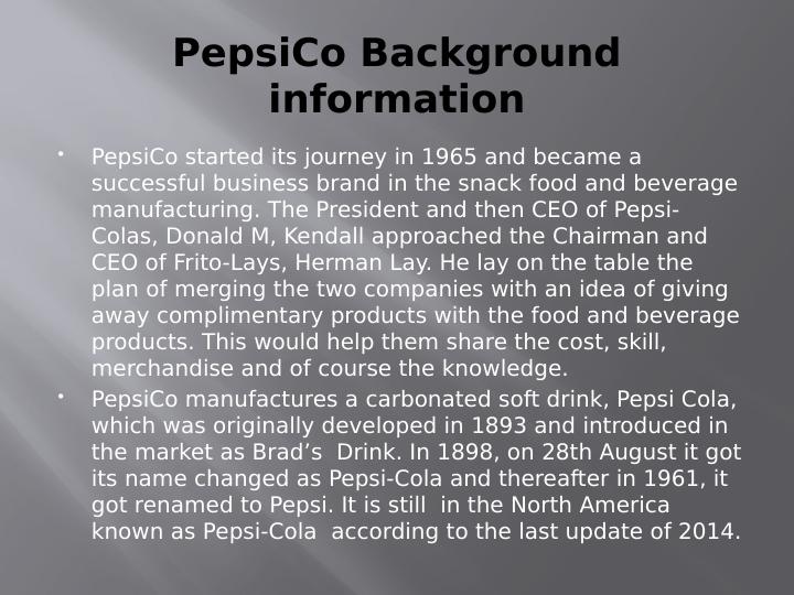 Marketing Mix Strategies of PepsiCo: Pepsi Cola_3