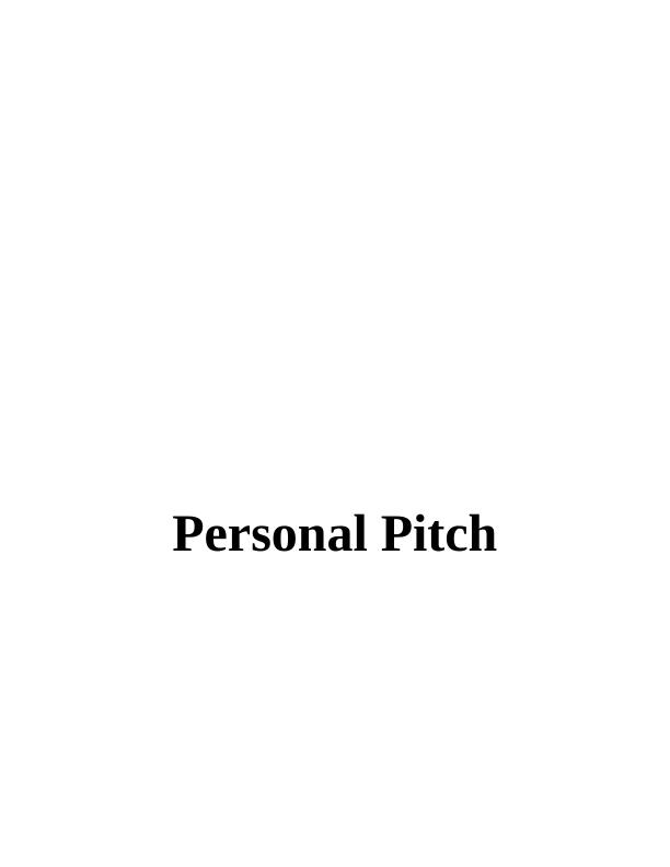 Personal Pitch: SWOT Analysis for Career Development_1