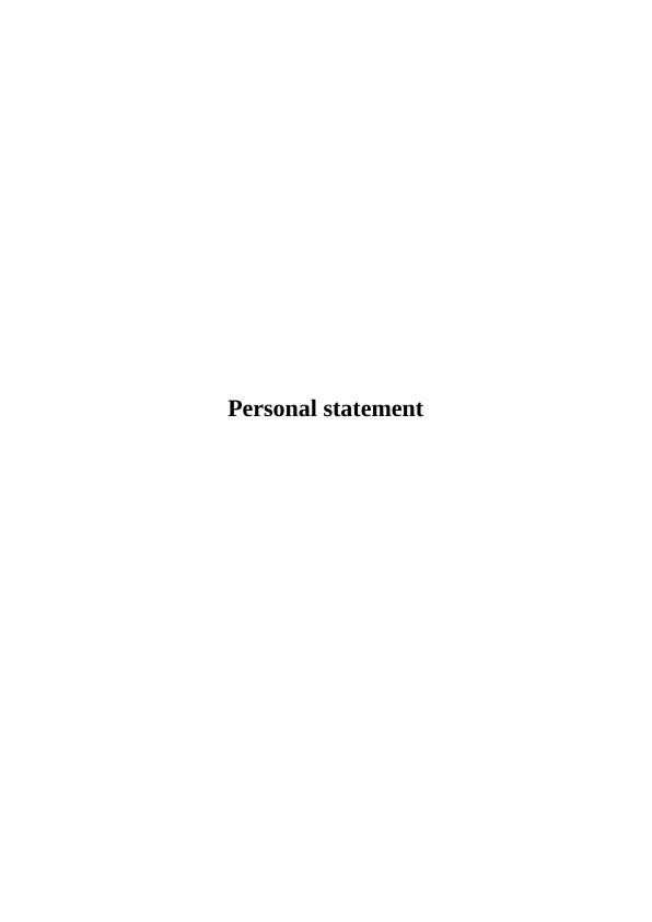 personal statement examples for university mental health nursing