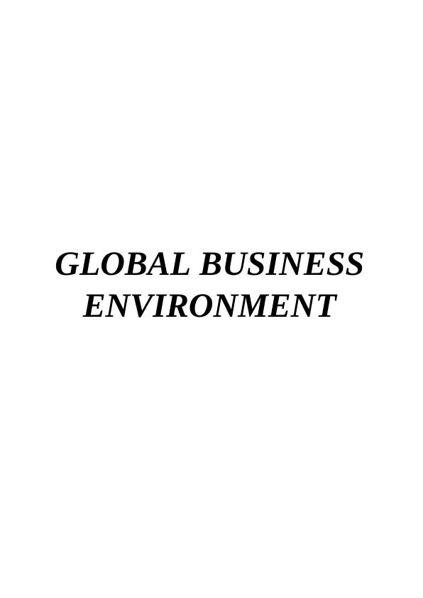 PESTEL Analysis of Marks and Spencer - Global Business Environment_1