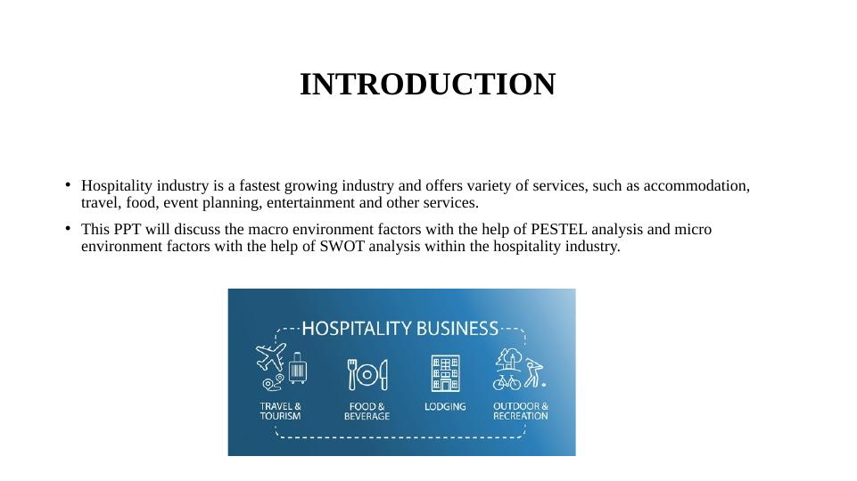 PESTEL and SWOT Analysis of Hospitality Industry | Desklib_3